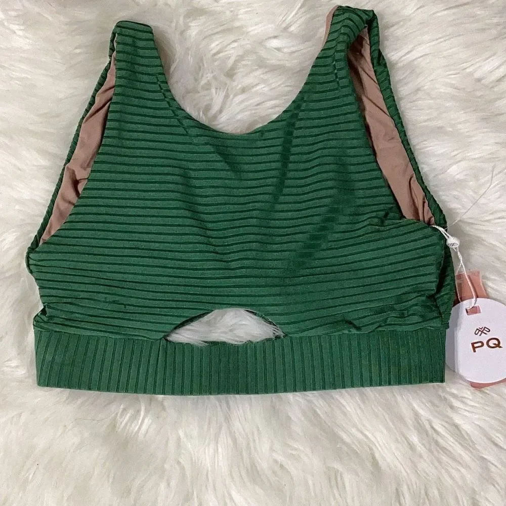 New. Emerald key hole crop top. Medium. Retails $92 - Picture 12 of 14